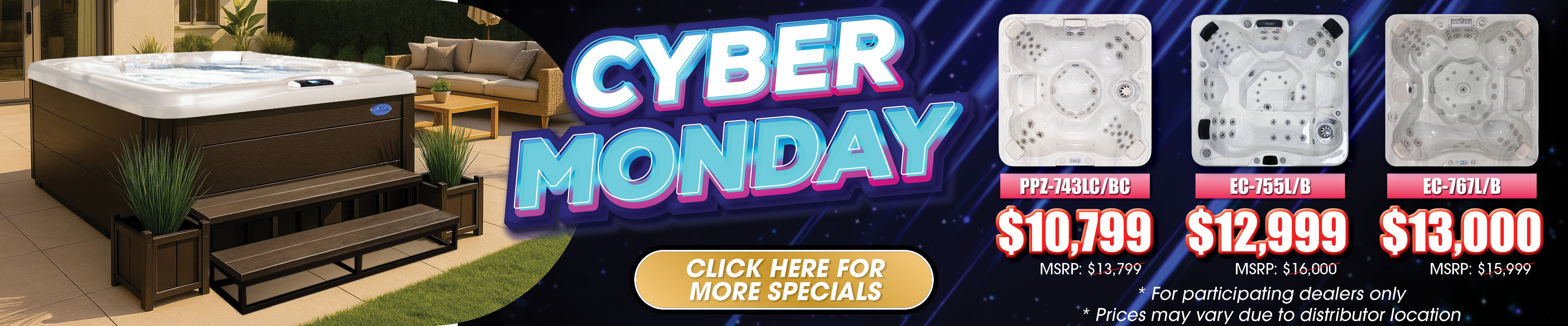 Calspas hot tub being used in a family setting - Carterville